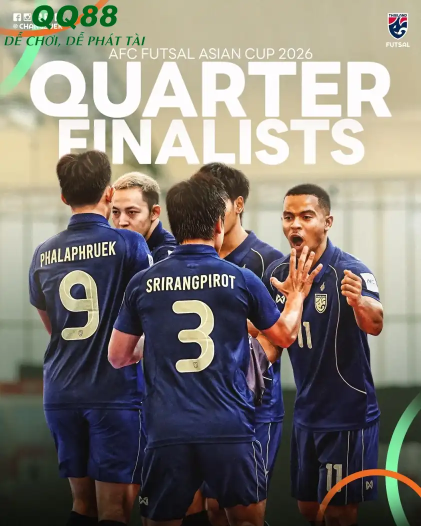 ĐT Thái Lan chính thức vào tứ kết Futsal châu Á sau trận thắng huỷ diệt Kuwait. (Ảnh: Changsuek) ĐT Thái Lan chính thức vào tứ kết Futsal châu Á sau trận thắng huỷ diệt Kuwait. (Ảnh: Changsuek)